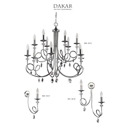 Jupiter 1600 - DK K1 CH - Wall light DAKAR E14/40W