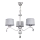 Jupiter 1603 - EG 3 CH - Crystal chandelier EGIDA 3xE27/60W