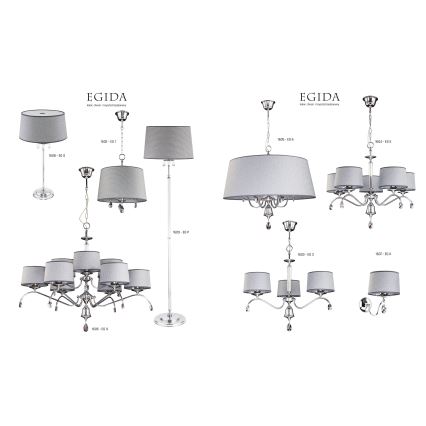 Jupiter 1604 - EG 5 CH - Crystal chandelier EGIDA 5xE27/60W