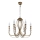 Jupiter 1612 - Chandelier on a chain MELODY 6xE14/40W/230V brass patina