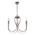 Jupiter 1633 - Chandelier on a string MELANI 3xE14/40W/230V brass patina