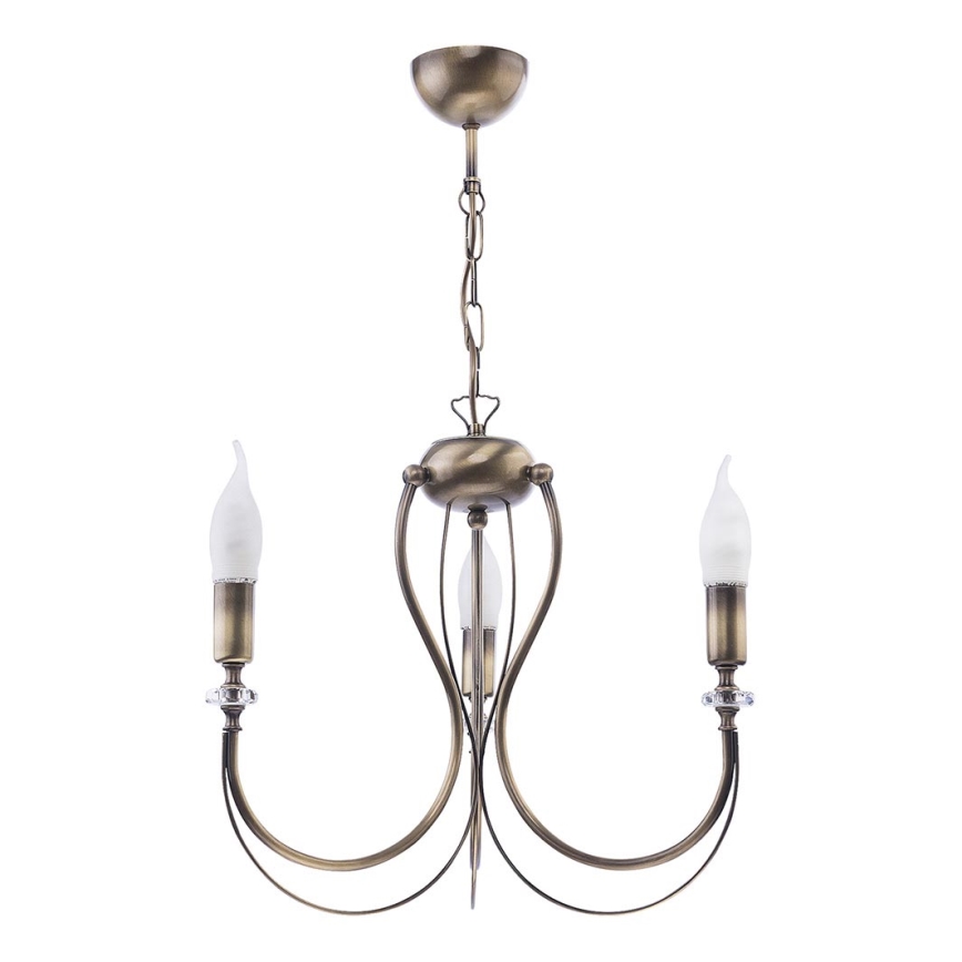 Jupiter 1633 - Chandelier on a string MELANI 3xE14/40W/230V brass patina