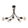 Jupiter 1638 - Pendant chandelier LUCE 5xE27/60W/230V titanium