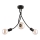 Jupiter 1639 - Pendant chandelier LUCE 3xE27/60W/230V black