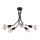 Jupiter 1640 - Pendant chandelier LUCE 5xE27/60W/230V black
