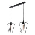 Jupiter 1643 - Chandelier on a string SAO 2xE27/60W/230V black