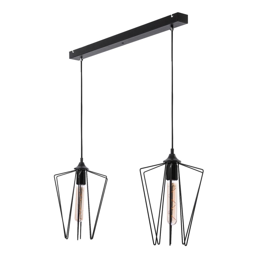 Jupiter 1643 - Chandelier on a string SAO 2xE27/60W/230V black