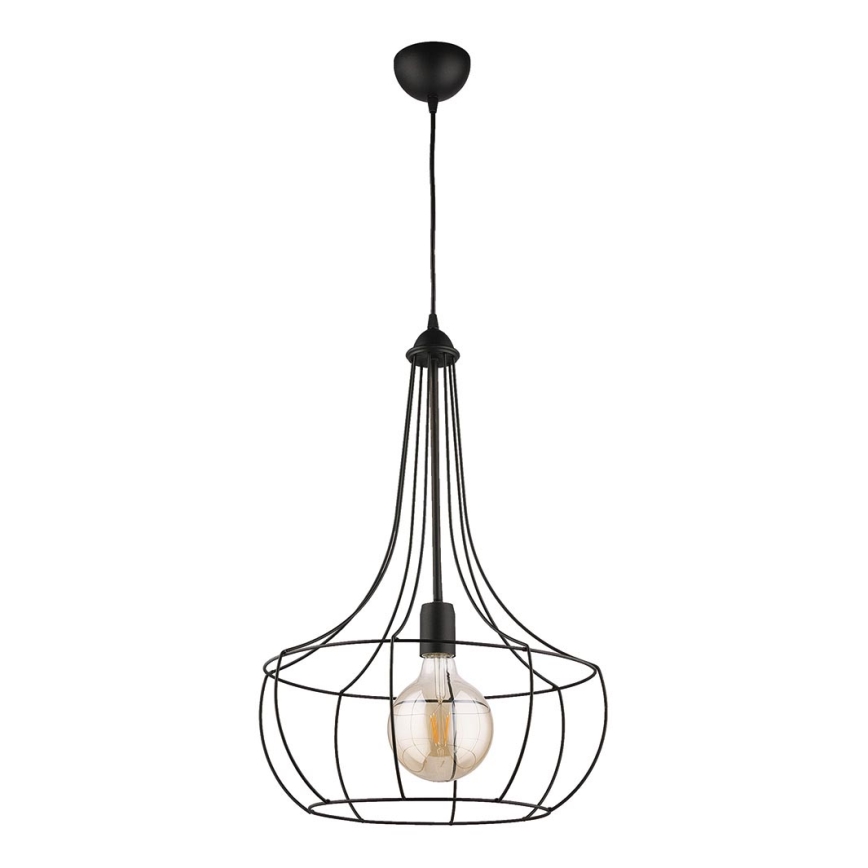 Jupiter 1653 - Chandelier on a string FOX 1xE27/60W/230V black