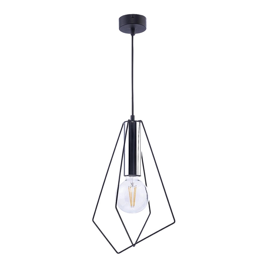 Jupiter 1661 - Chandelier on a string KAIR 1xE27/60W/230V black/shiny chrome