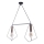 Jupiter 1665 - Chandelier on a string KAIR 2xE27/60W/230V black/copper