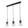 Jupiter 1682 - Chandelier on a string DOMINO 3xE27/60W/230V transparent