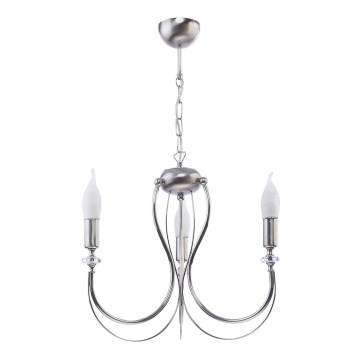 Jupiter 1687 - Chandelier on a chain MELANI 3xE14/40W/230V silver
