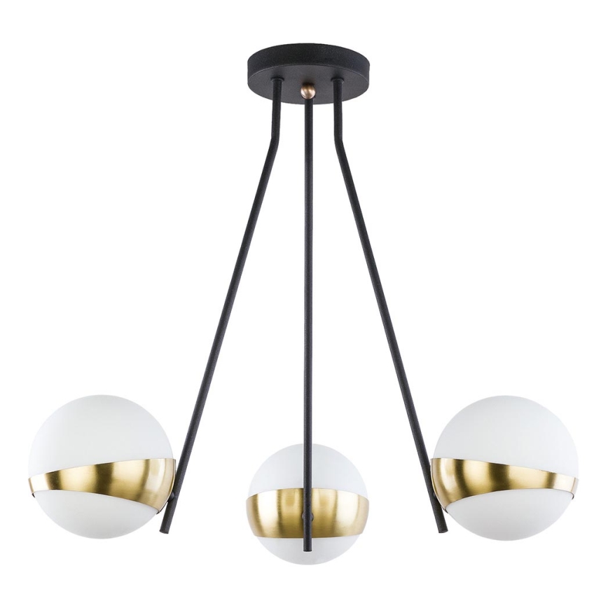 Jupiter 1709 - Pendant chandelier ELFA 3xE14/40W/230V brass