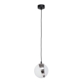 Jupiter 1713 - Chandelier on a string ELFA 1xE14/40W/230V shiny chrome