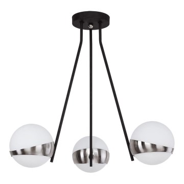 Jupiter 1714 - Chandelier on a pole ELFA 3xE14/40W/230V shiny chrome