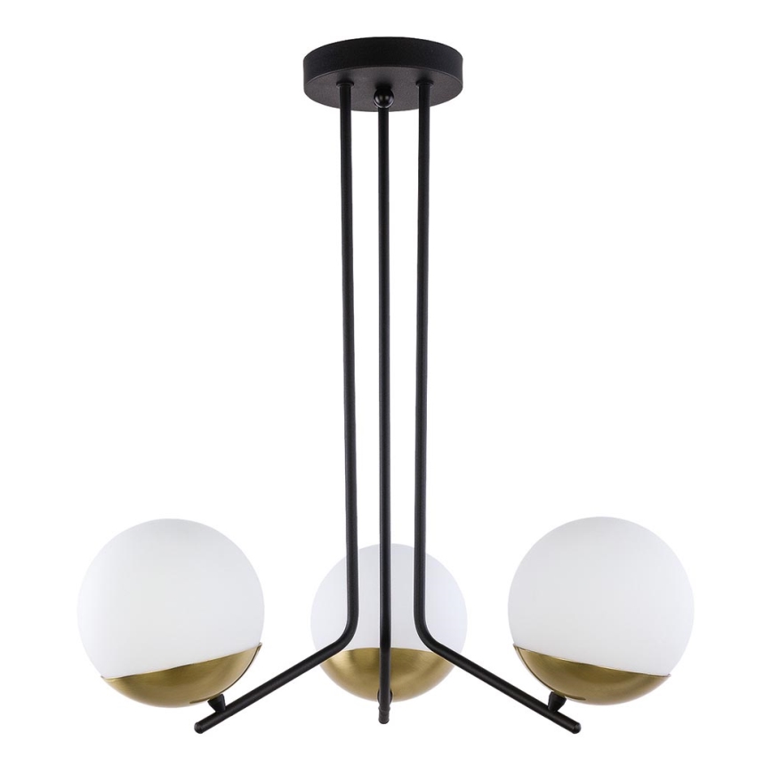 Jupiter 1719 - Pendant chandelier SANTA 3xE14/40W/230V brass