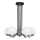 Jupiter 1724 - Chandelier on a pole SANTA 5xE14/40W/230V shiny chrome