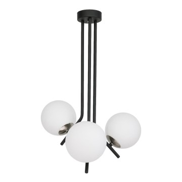 Jupiter 1736 - Chandelier on a pole TIM 3xE14/40W/230V shiny chrome