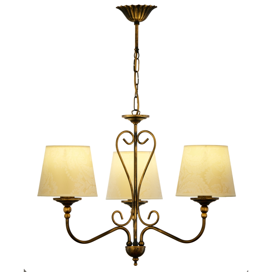 Jupiter 1750 - Chandelier on a chain SOFIA 3xE27/60W/230V