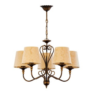 Jupiter 1751 - Chandelier on a chain SOFIA 5xE27/60W/230V