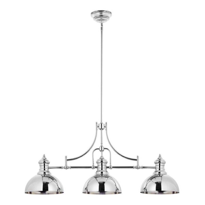 Jupiter 1789 - PT3 - Chandelier on a pole PLATINO 3xE27/60W/230V silver