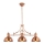 Jupiter 1791 - PT3 - Pendant chandelier PLATINO 3xE27/60W/230V copper
