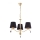 Jupiter 1794 - EG3 - Chandelier on a chain EDIGA 3xE27/60W/230V