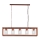 Jupiter 1804 - MC5 - Chandelier on a chain MACARI 5xE27/60W/230V copper