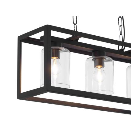 Jupiter 1805 - MC3 - Chandelier on a chain MACARI 3xE27/60W/230V black