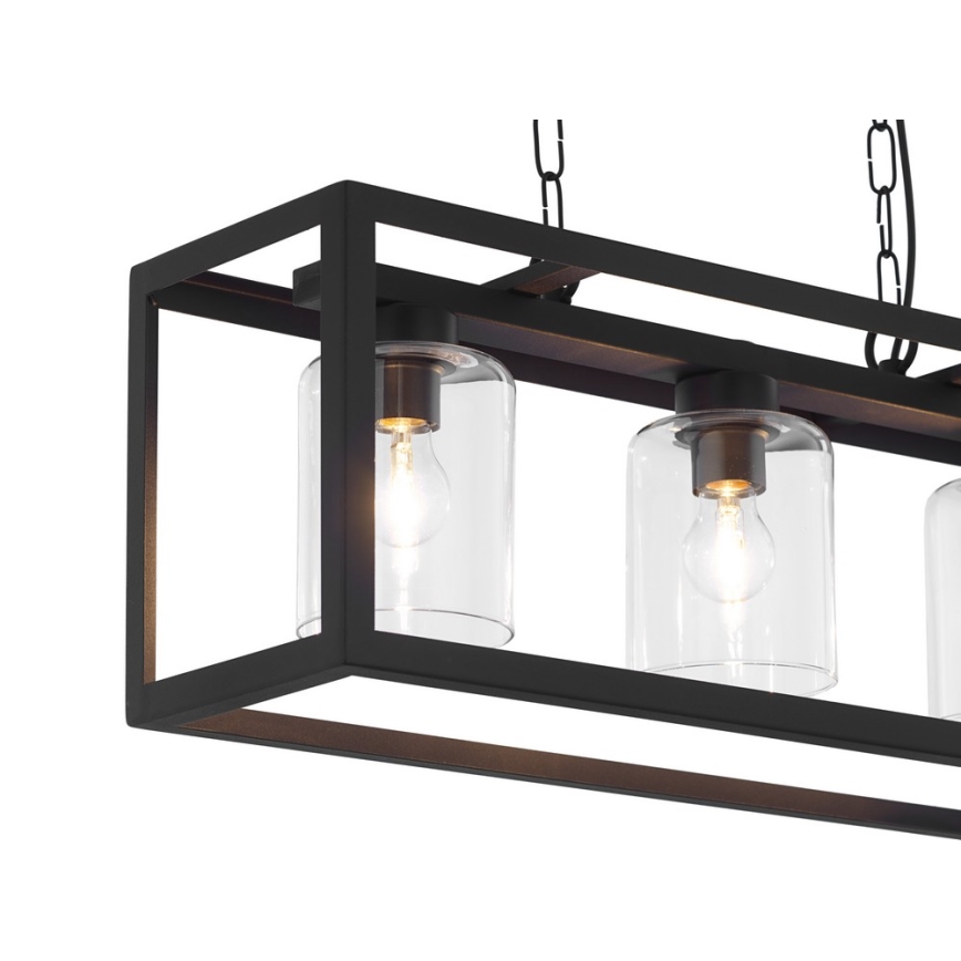 Jupiter 1805 - MC3 - Chandelier on a chain MACARI 3xE27/60W/230V black