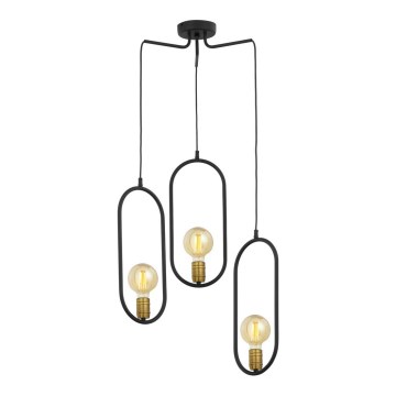 Jupiter 1818 - PI3 E27 - Chandelier on a string PONTI 3xE14/40W/230V black