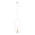 Jupiter 1821 - PI1 E27 - Chandelier on a string PONTI 1xE14/40W/230V white