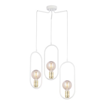 Jupiter 1822 - PI3 E27 - Chandelier on a string PONTI 3xE14/40W/230V white