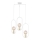 Jupiter 1822 - PI3 E27 - Chandelier on a string PONTI 3xE14/40W/230V white