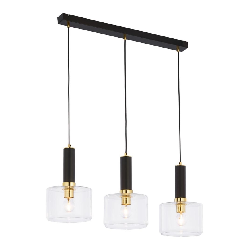 Jupiter 1848 - VA3 - Chandelier on a string VANES 3xE27/60W/230V brass/black