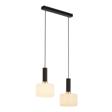 Jupiter 1853 - VA2 - Chandelier on a string VANES 2xE27/60W/230V golden/black
