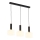 Jupiter 1854 - VA3 - Chandelier on a string VANES 3xE27/60W/230V golden/black
