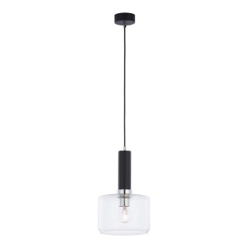 Jupiter 1855 - VA1 - Chandelier on a string VANES 1xE27/60W/230V shiny chrome/black
