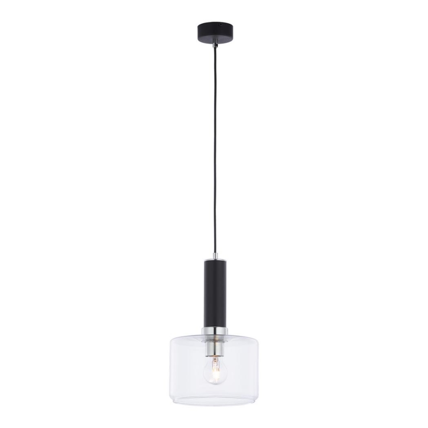 Jupiter 1855 - VA1 - Chandelier on a string VANES 1xE27/60W/230V shiny chrome/black