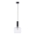 Jupiter 1855 - VA1 - Chandelier on a string VANES 1xE27/60W/230V shiny chrome/black