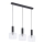 Jupiter 1857 - VA3 - Chandelier on a string VANES 3xE27/60W/230V shiny chrome/black