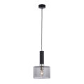 Jupiter 1858 - VA1 - Chandelier on a string VANES 1xE27/60W/230V silver/black