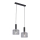 Jupiter 1859 - VA2 - Chandelier on a string VANES 2xE27/60W/230V silver/black