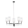 Jupiter 1884 - CERES Rod Chandelier 5xE27/15W/230V Matte Chrome/Black