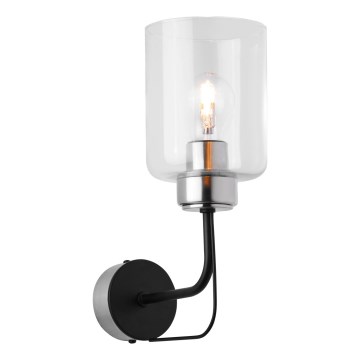 Jupiter 1885 - CERES Wall Lamp 1xE27/15W/230V Matte Chrome/Black