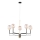 Jupiter 1886 - ERIS cable-suspended chandelier 5xG9/14W/230V gold/black/smoky beige