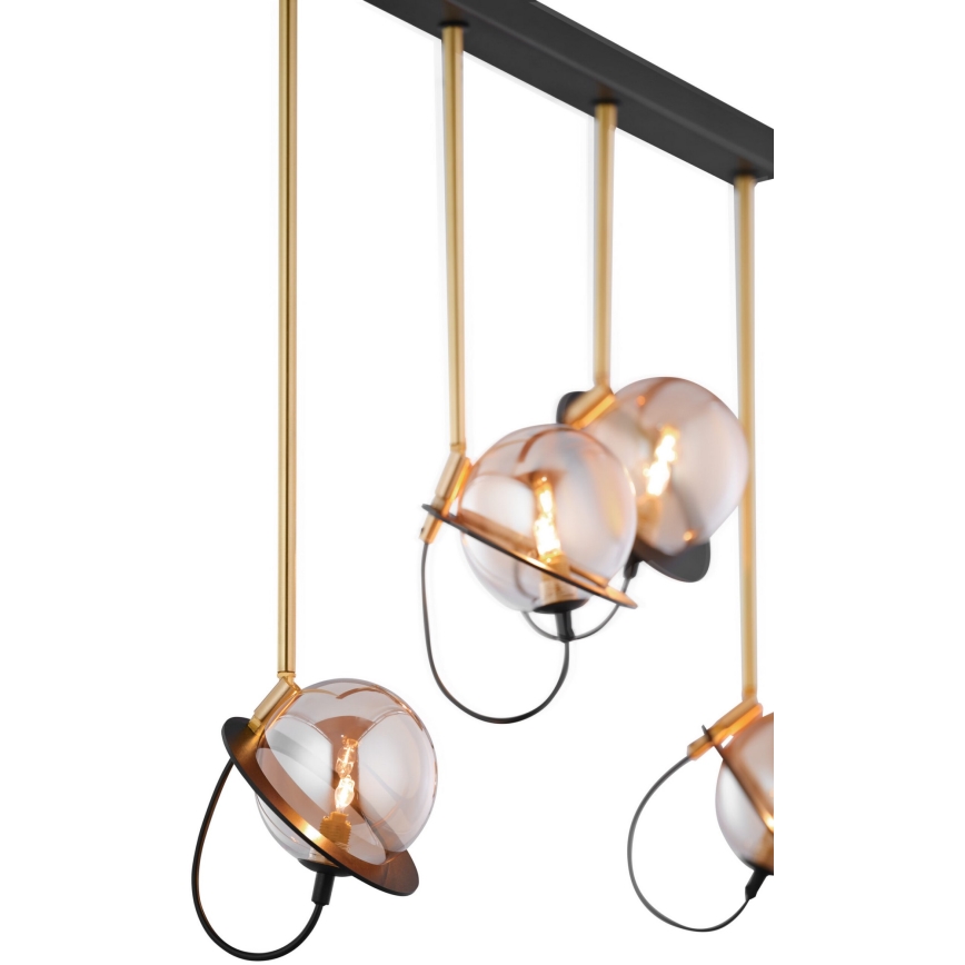 Jupiter 1892 - Chandelier on a pole PLANET 4xG9/10W/230V golden