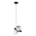 Jupiter 1894 - Chandelier on a pole PLANET 1xG9/10W/230V matte chrome