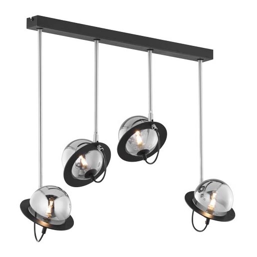 Jupiter 1896 - Chandelier on a pole PLANET 4xG9/10W/230V matte chrome