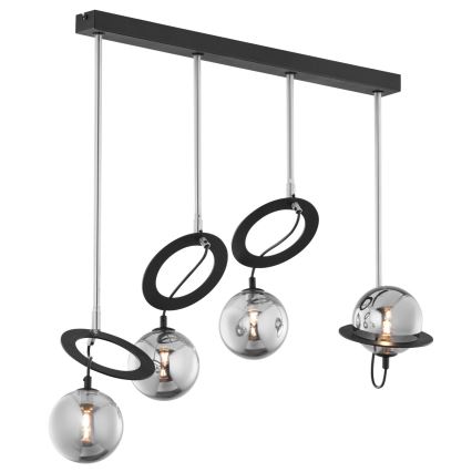 Jupiter 1896 - Chandelier on a pole PLANET 4xG9/10W/230V matte chrome